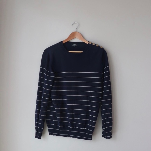 A.P.C. Striped Sweater - Picture 1 of 2